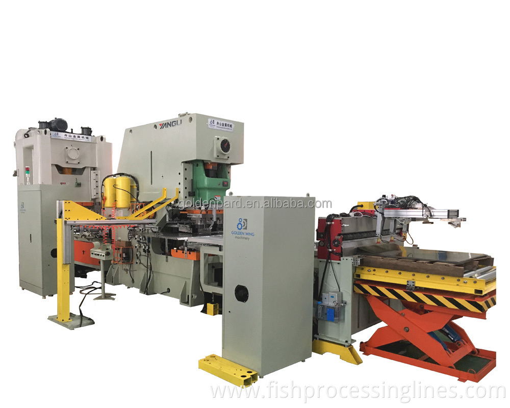 Automatic sardine tin can making machine metal food tin can making machine production line